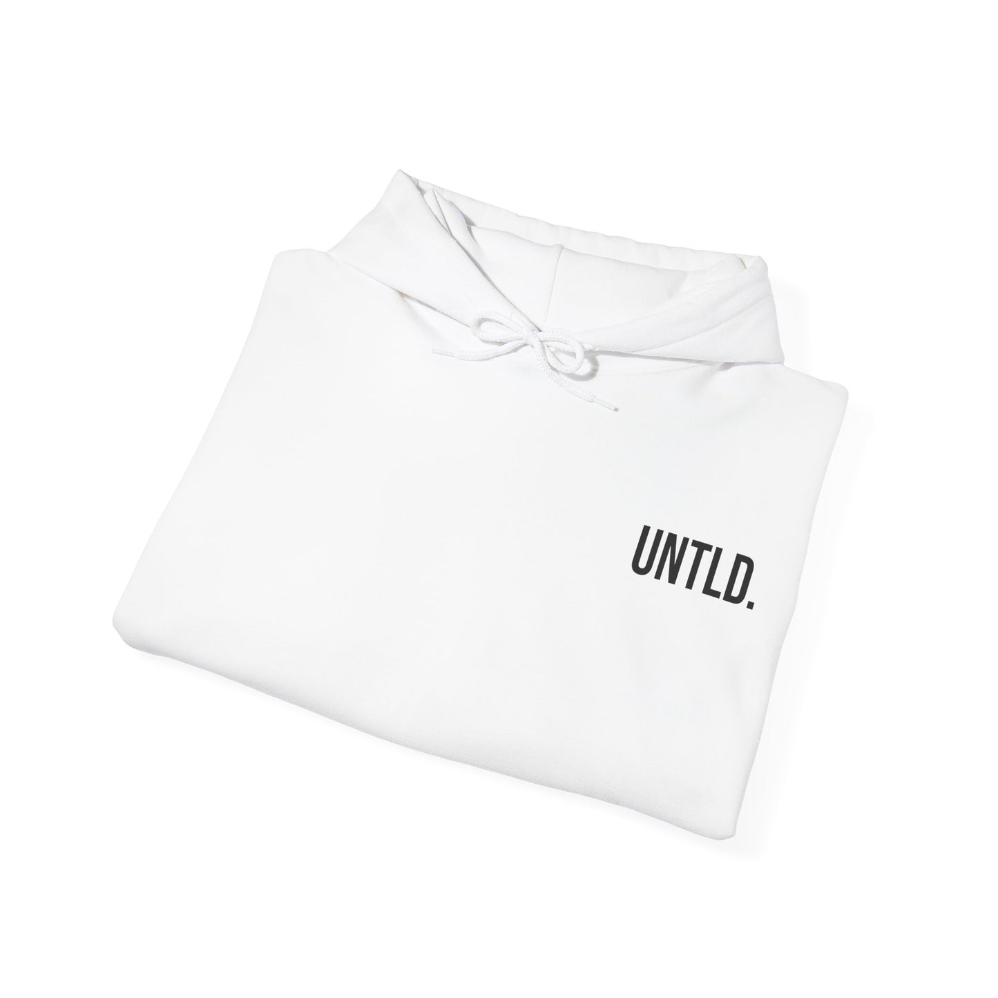 UNTLD. Essential White Hoodie – Unisex