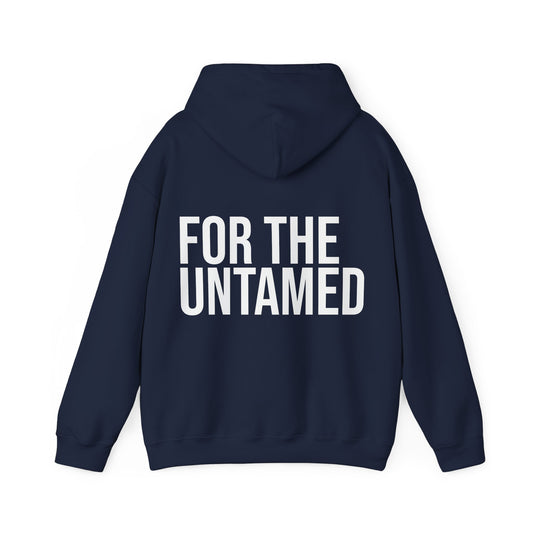 UNTLD Navy Hoodie – “FOR THE UNTAMED”