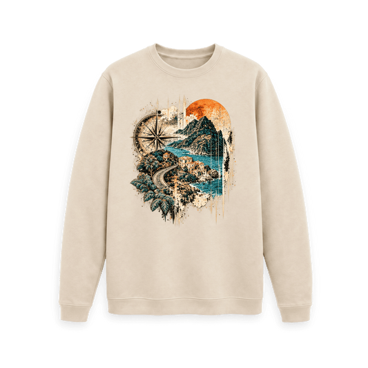 Oat Printed Sweater Front