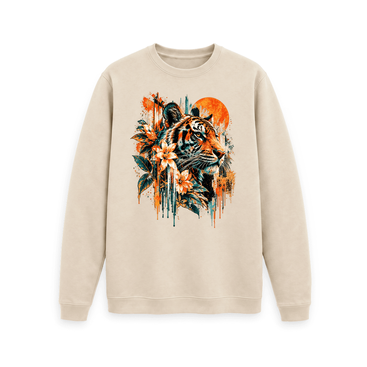 Oat Printed Sweater Front