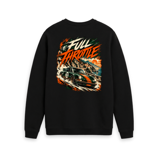 Black Printed Sweater Back