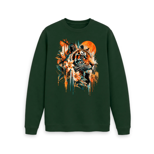 Evergreen Printed Sweater Front