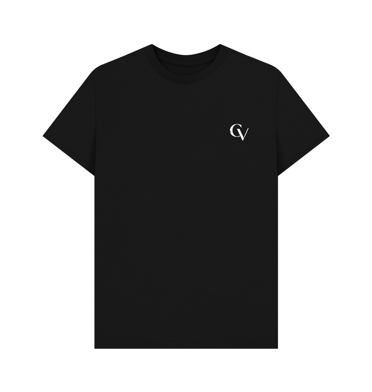 Black Printed T-shirt Front