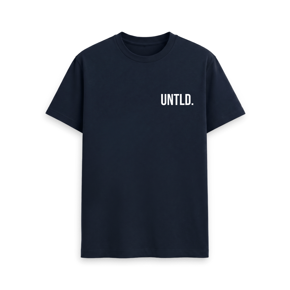 Navy Blue Printed T-shirt Front