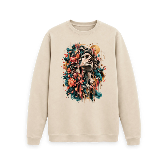 Oat Printed Sweater Front
