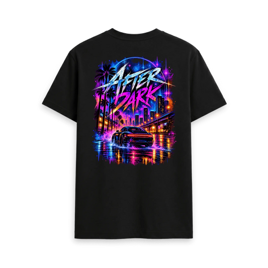 Black Printed T-shirt Back