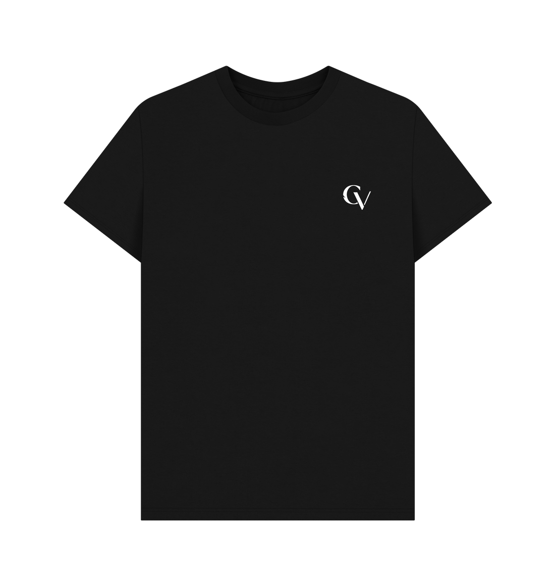 Black Printed T-shirt Front