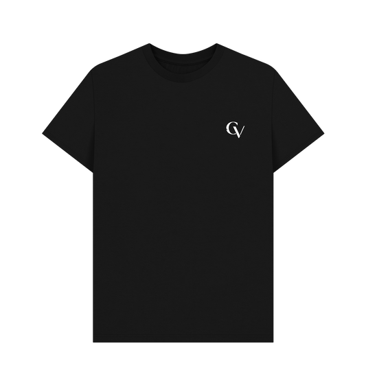 Black Printed T-shirt Front