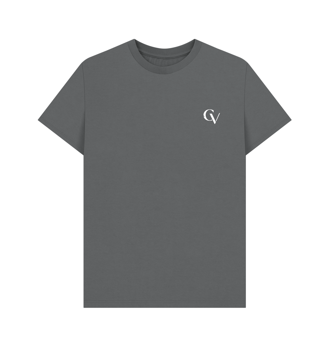 Slate Grey Printed T-shirt Front