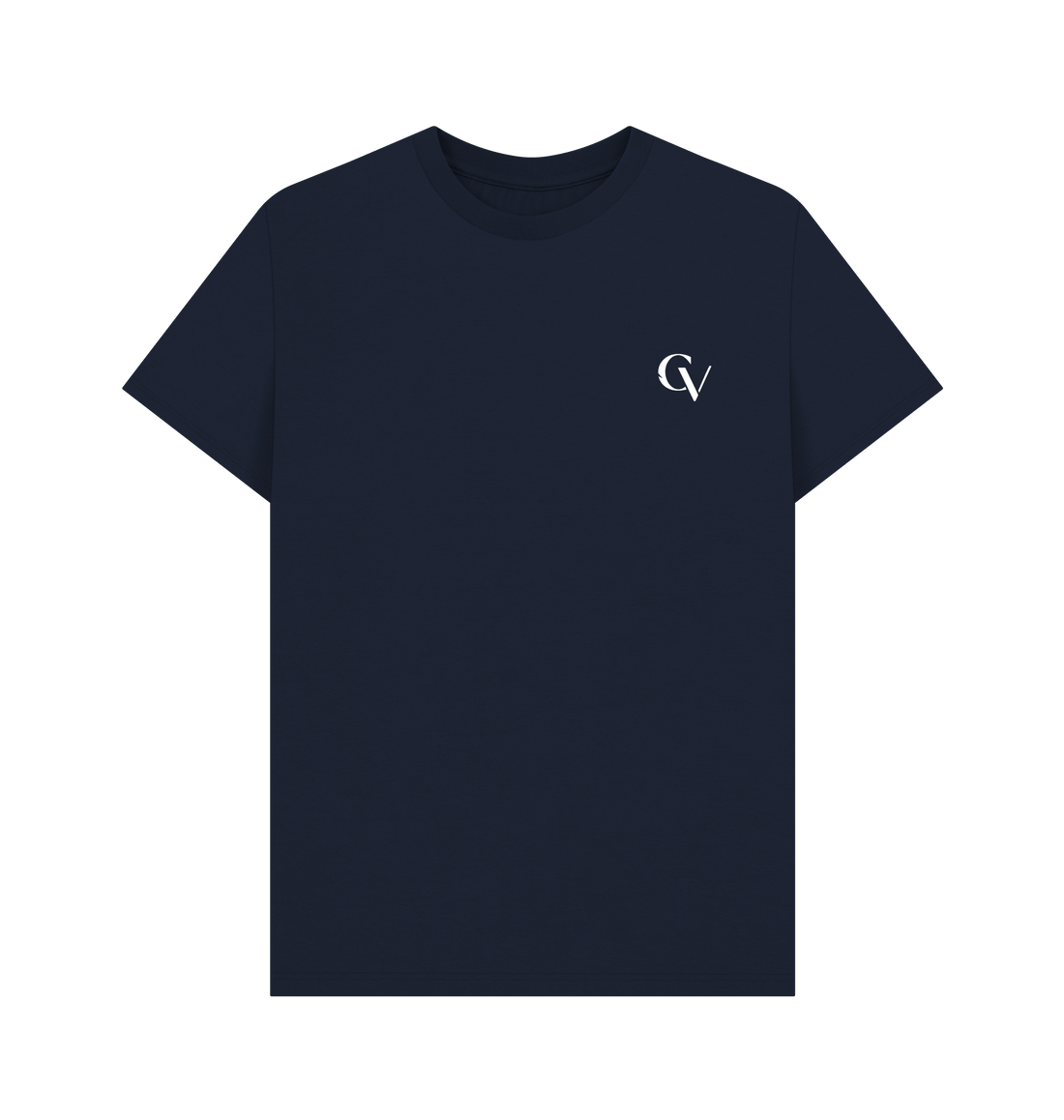 Navy Blue Printed T-shirt Front