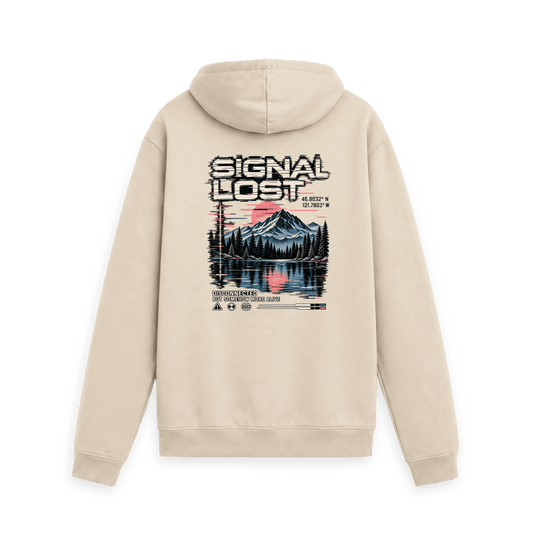 Oat Printed Hoody Back