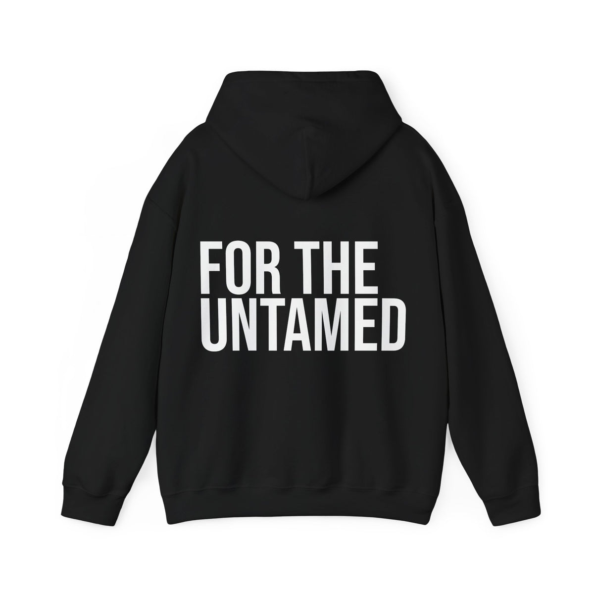 UNTLD Black Hoodie – “FOR THE UNTAMED”