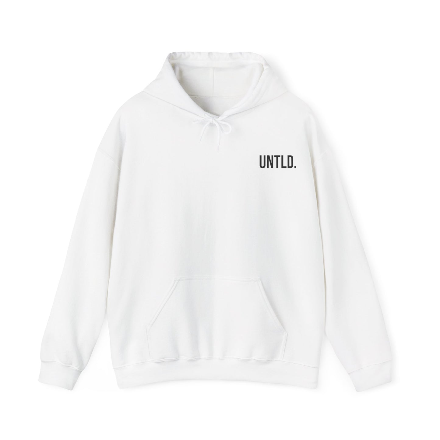 UNTLD. Essential White Hoodie – Unisex