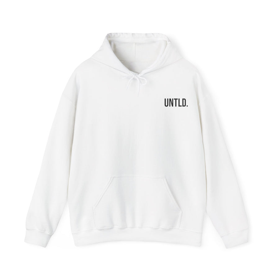 UNTLD. Essential White Hoodie – Unisex