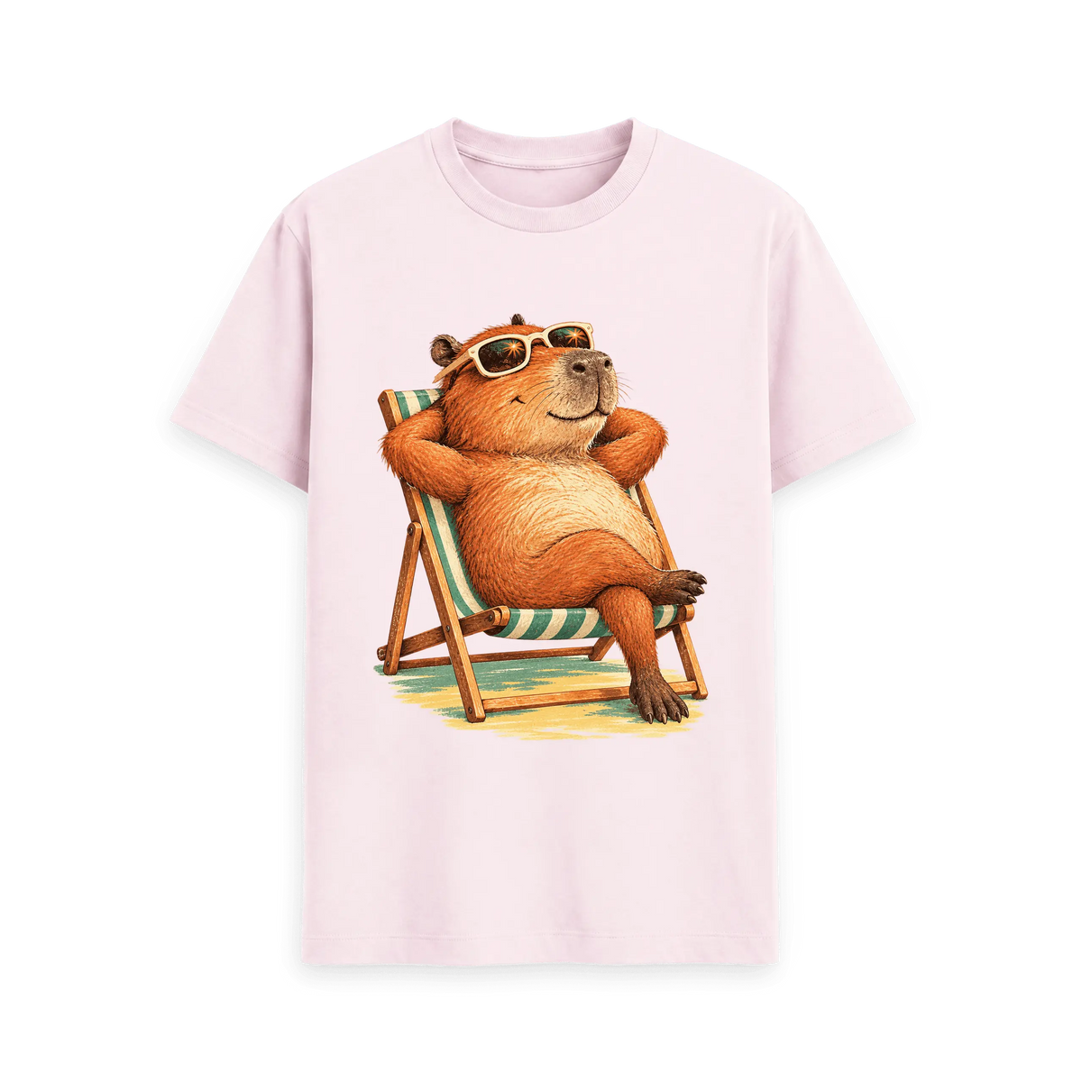 Pink Printed T-shirt Front