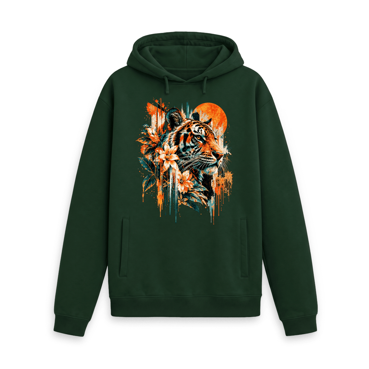 Evergreen Printed Hoody Front