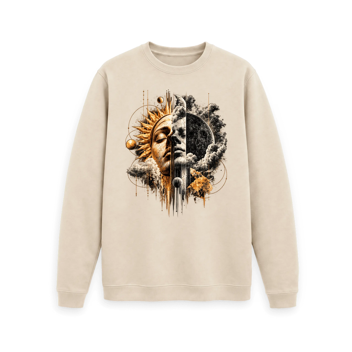 Oat Printed Sweater Front