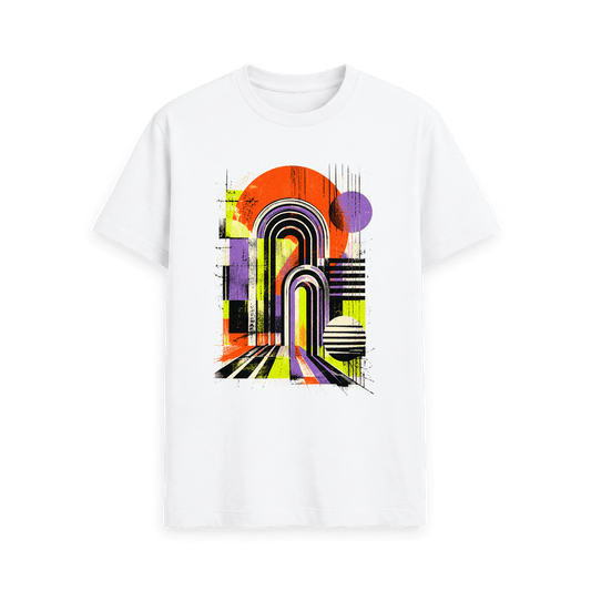 White Printed T-shirt Front