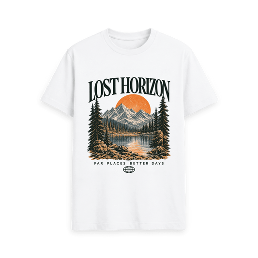 White Printed T-shirt Front