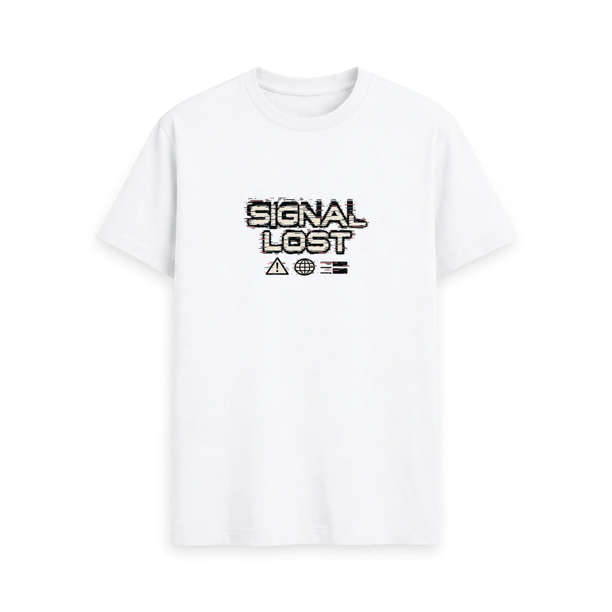 White Printed T-shirt Front