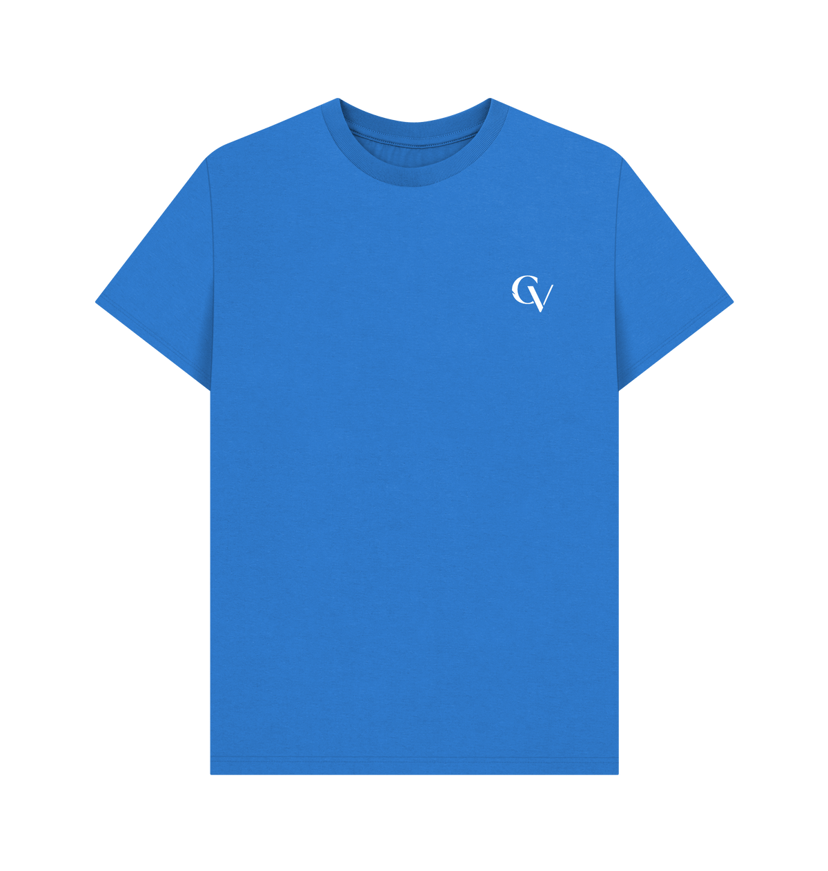 Bright Blue Printed T-shirt Front