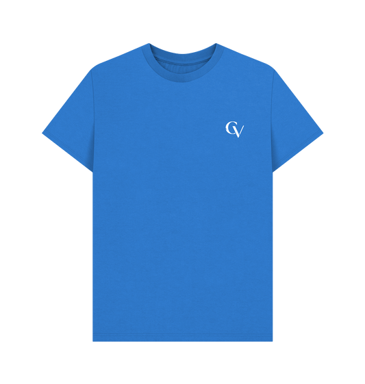Bright Blue Printed T-shirt Front