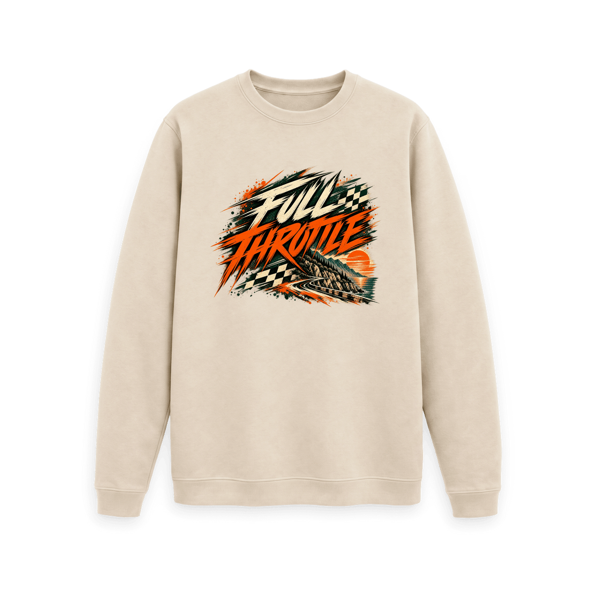 Oat Printed Sweater Front