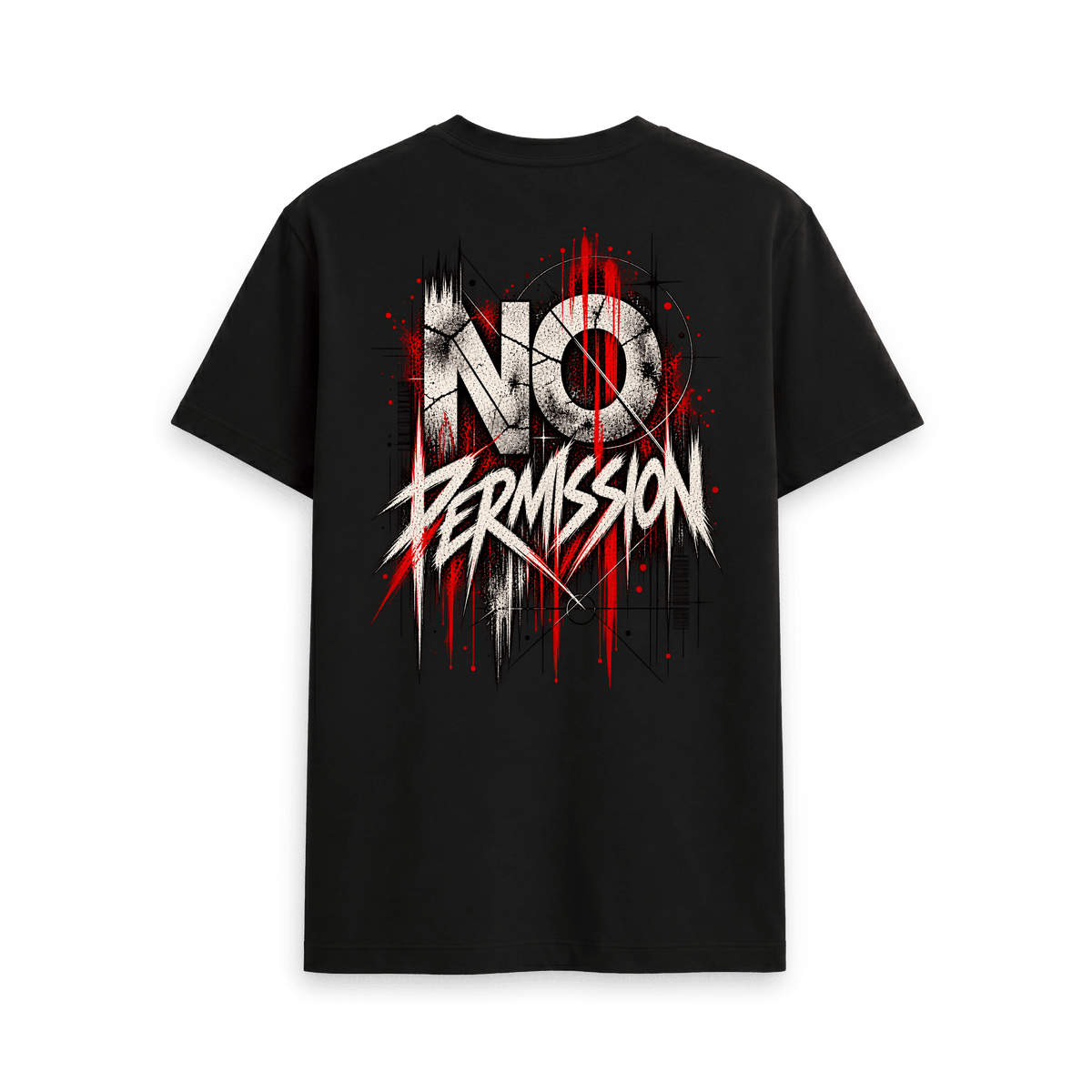 Black Printed T-shirt Back