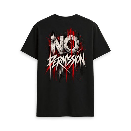 Black Printed T-shirt Back