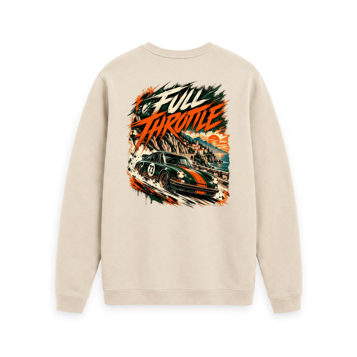 Oat Printed Sweater Back