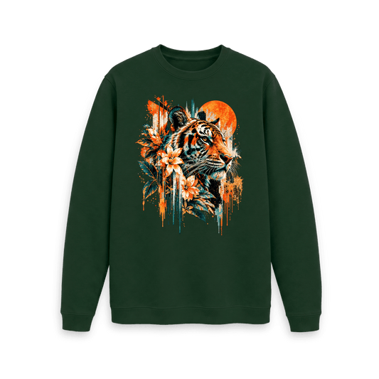 Evergreen Printed Sweater Front