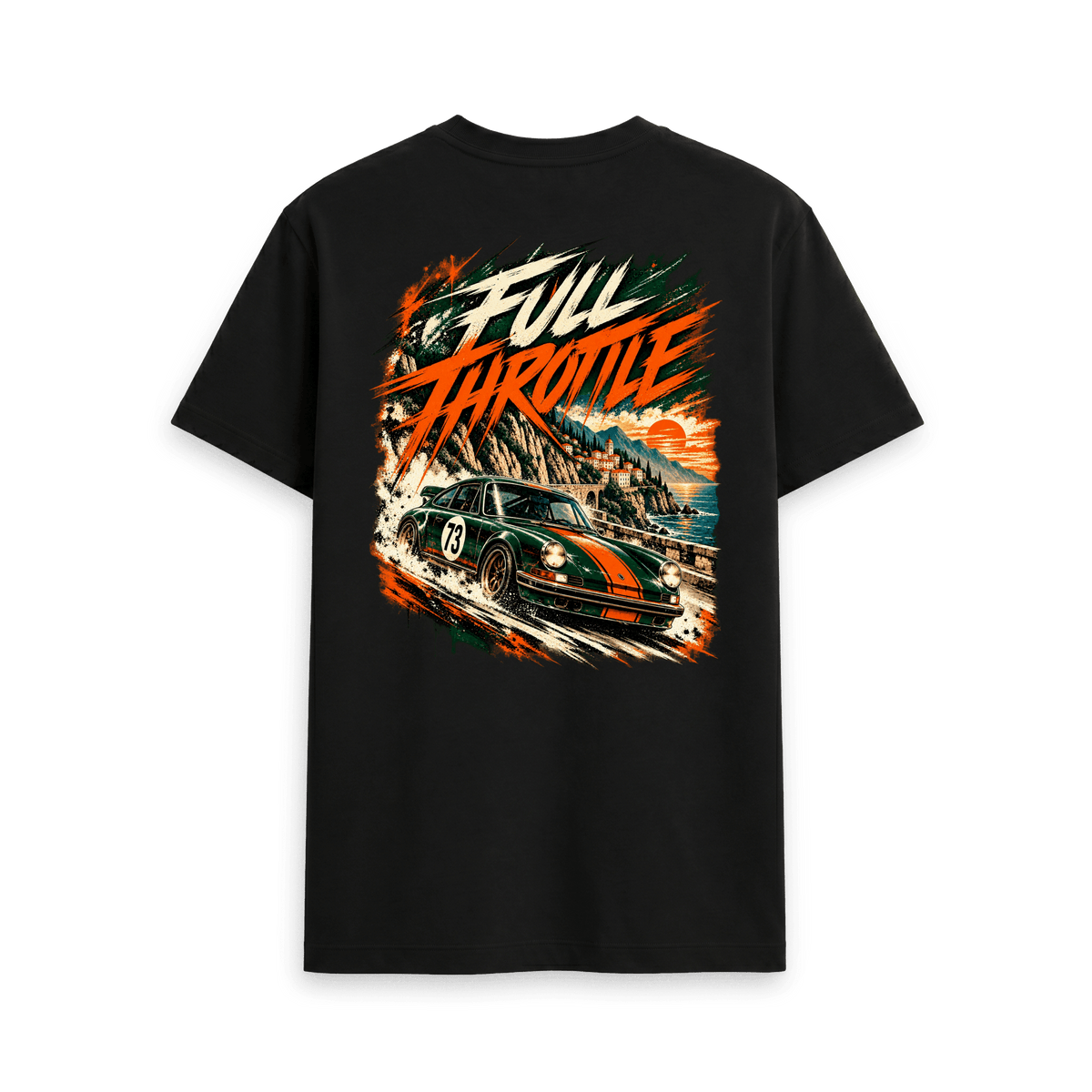 Black Printed T-shirt Back