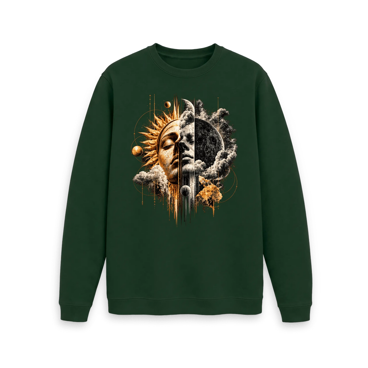 Evergreen Printed Sweater Front