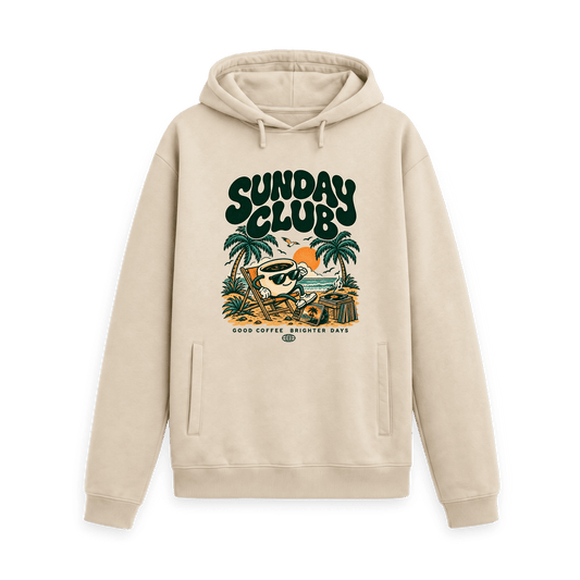 Oat Printed Hoody Front