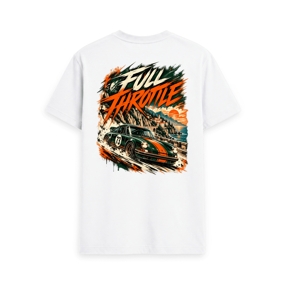 White Printed T-shirt Back
