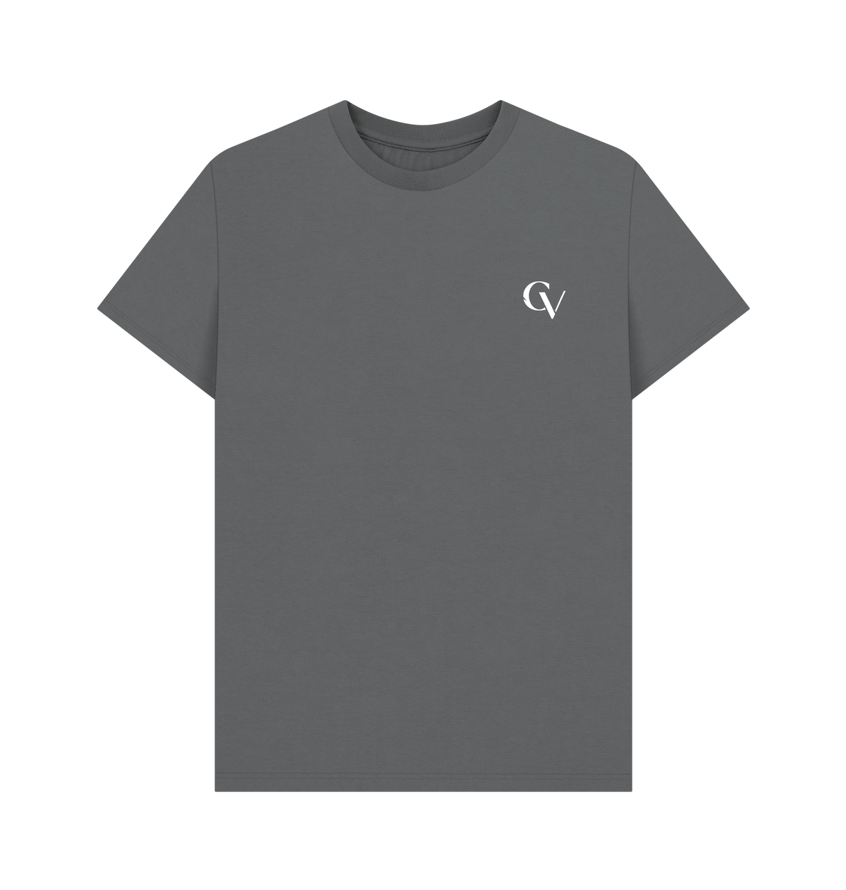 Slate Grey Printed T-shirt Front