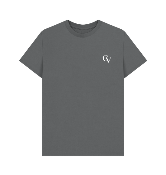 Slate Grey Printed T-shirt Front