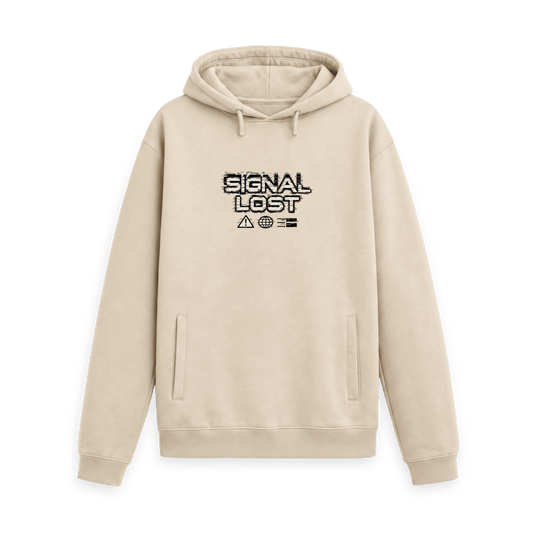 Oat Printed Hoody Front