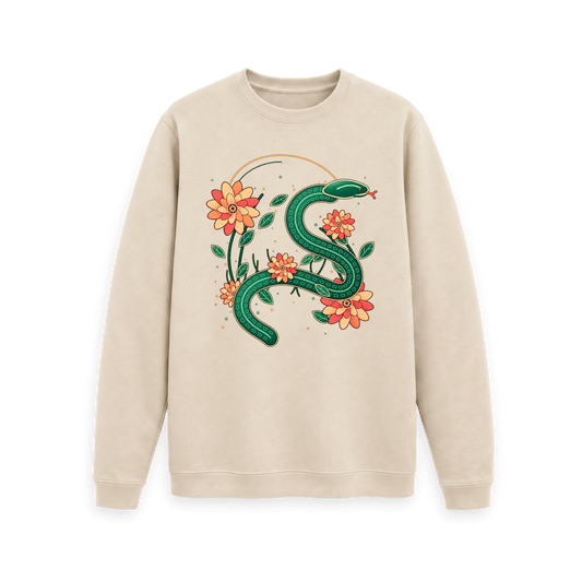 Oat Printed Sweater Front