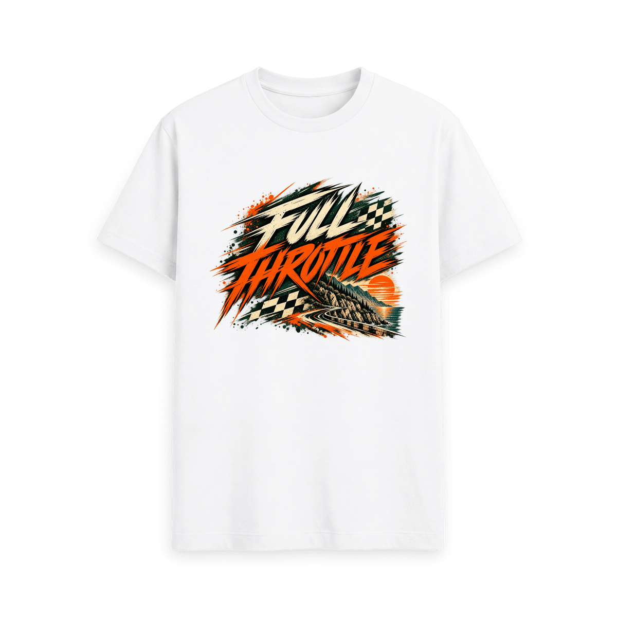 White Printed T-shirt Front
