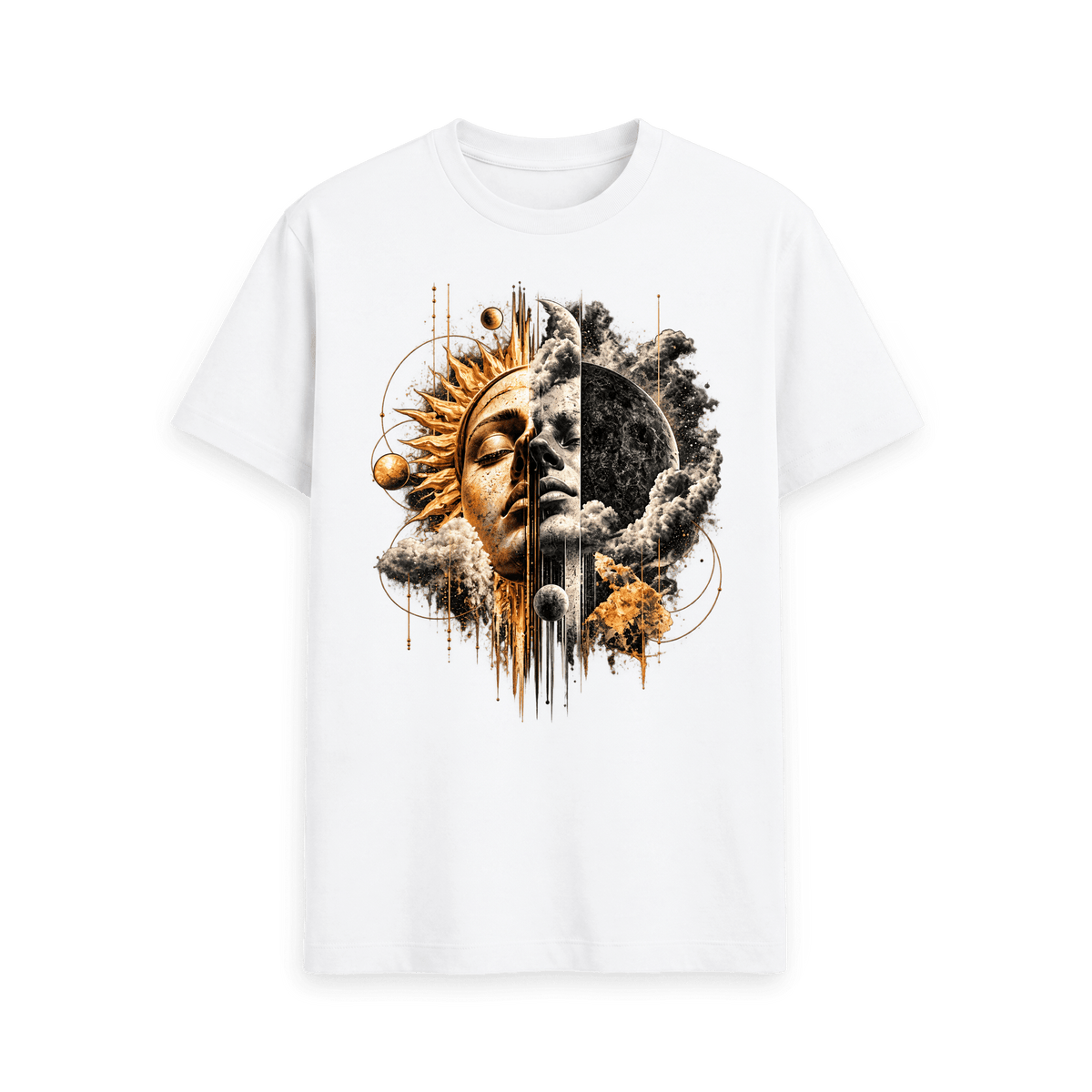 White Printed T-shirt Front