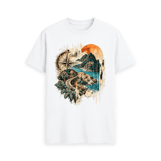 White Printed T-shirt Front