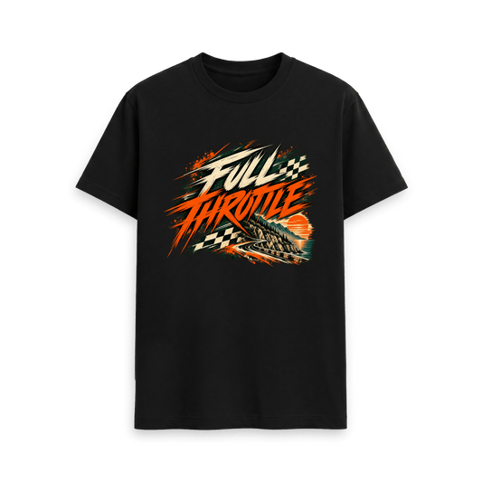 Black Printed T-shirt Front