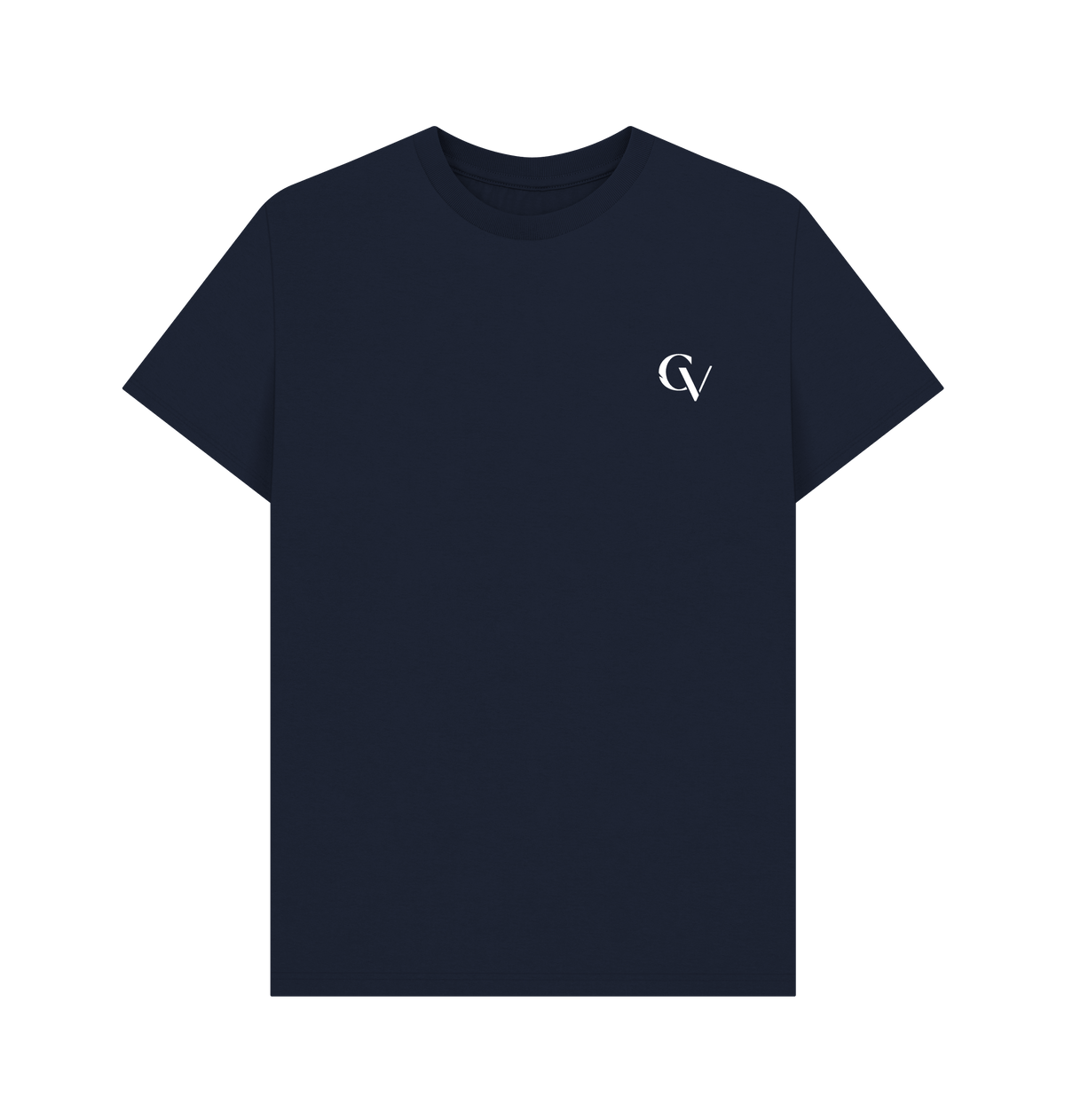 Navy Blue Printed T-shirt Front